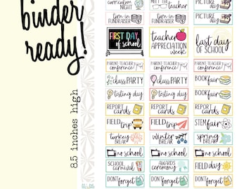 Back to School Stickers v.2 | School Planner Stickers | Elementary School Planner Stickers | School Stickers (#041)