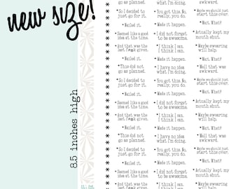 Footnotes | Comments on Daily Life Planner Stickers (#109)