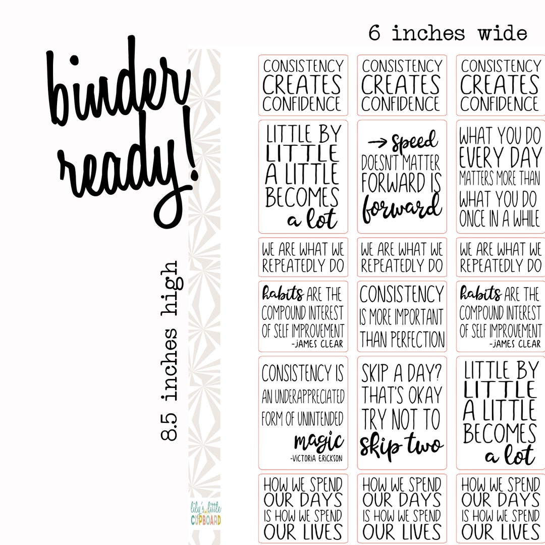 Habits Quotes Planner Stickers | Habit Creation Stickers | Full Box ...