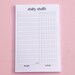 Habit Tracker Notepad | Weekly Habit Tracker Planning Deskpad | Habit List | Notepad | Note pad  | Deskpad | Handmade notepad 