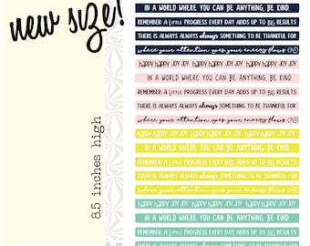 Pequeñas tiras de palabras versión 1 / Word Washi pegatinas / Header Planner pegatinas (A179)