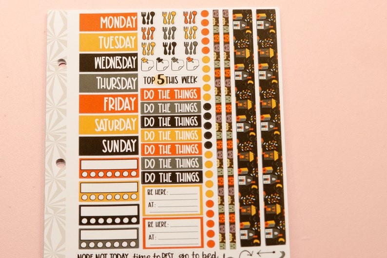 Simple Weekly Kit in Trick or Treat | Halloween Weekly Planner Sticker ...