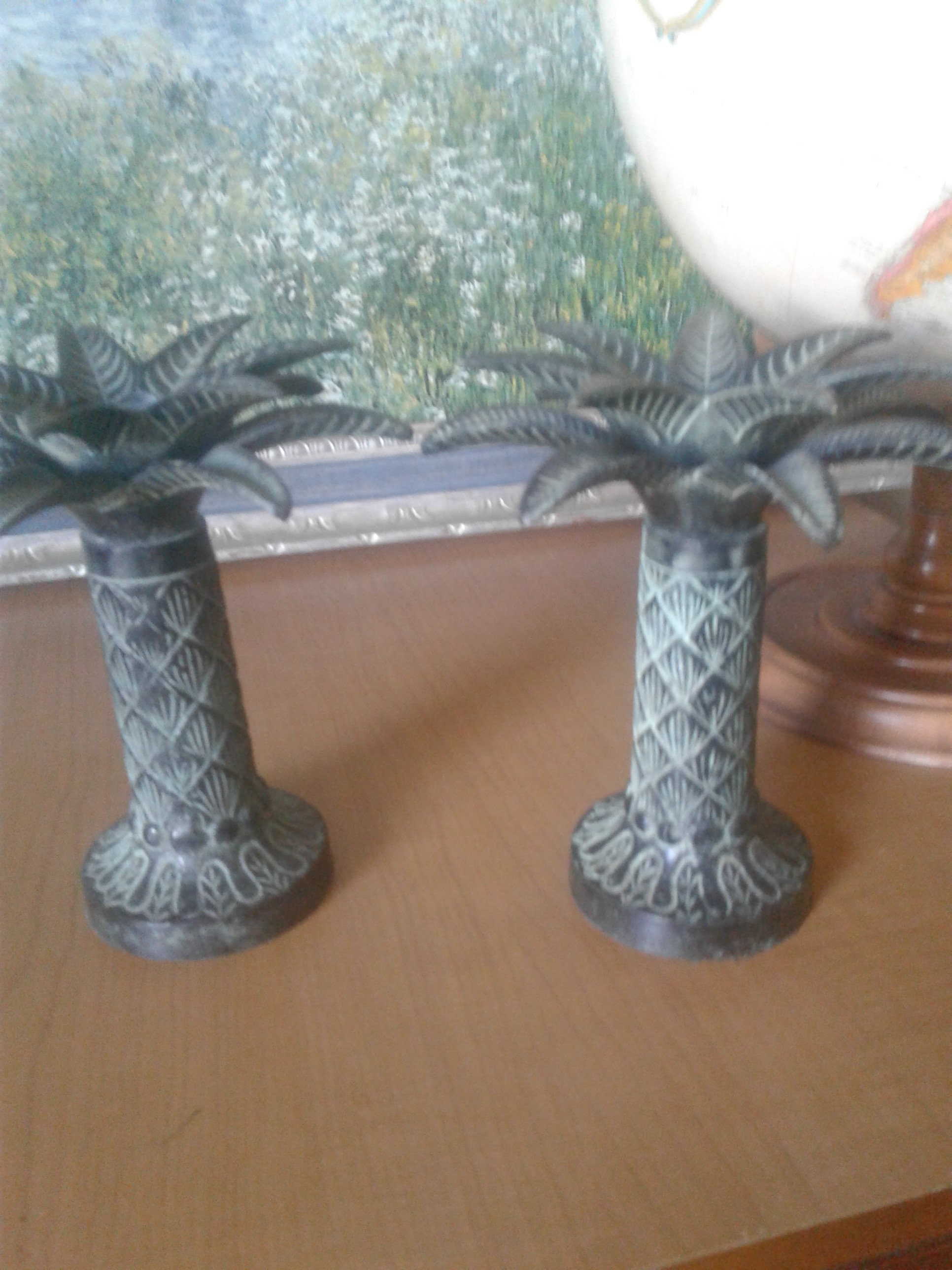 Tropical Palm Tree Candle Holders Etsy