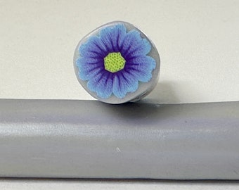 Blue Romance Flower Polymer Clay Raw Cane, Assorted colors, Millefiori, Nail Art