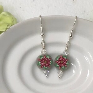 Poinsettia Earrings