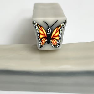Monarch Butterfly Polymer Clay Millefiori Cane, Polymer Clay Canes, Millefiori Cane, Jewelry Crafts, Raw Polymer Clay Canes, Floral Crafts