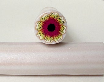 Polymer Clay Spotted Flower Cane, Raw Canes, Millefiori, Nail Art