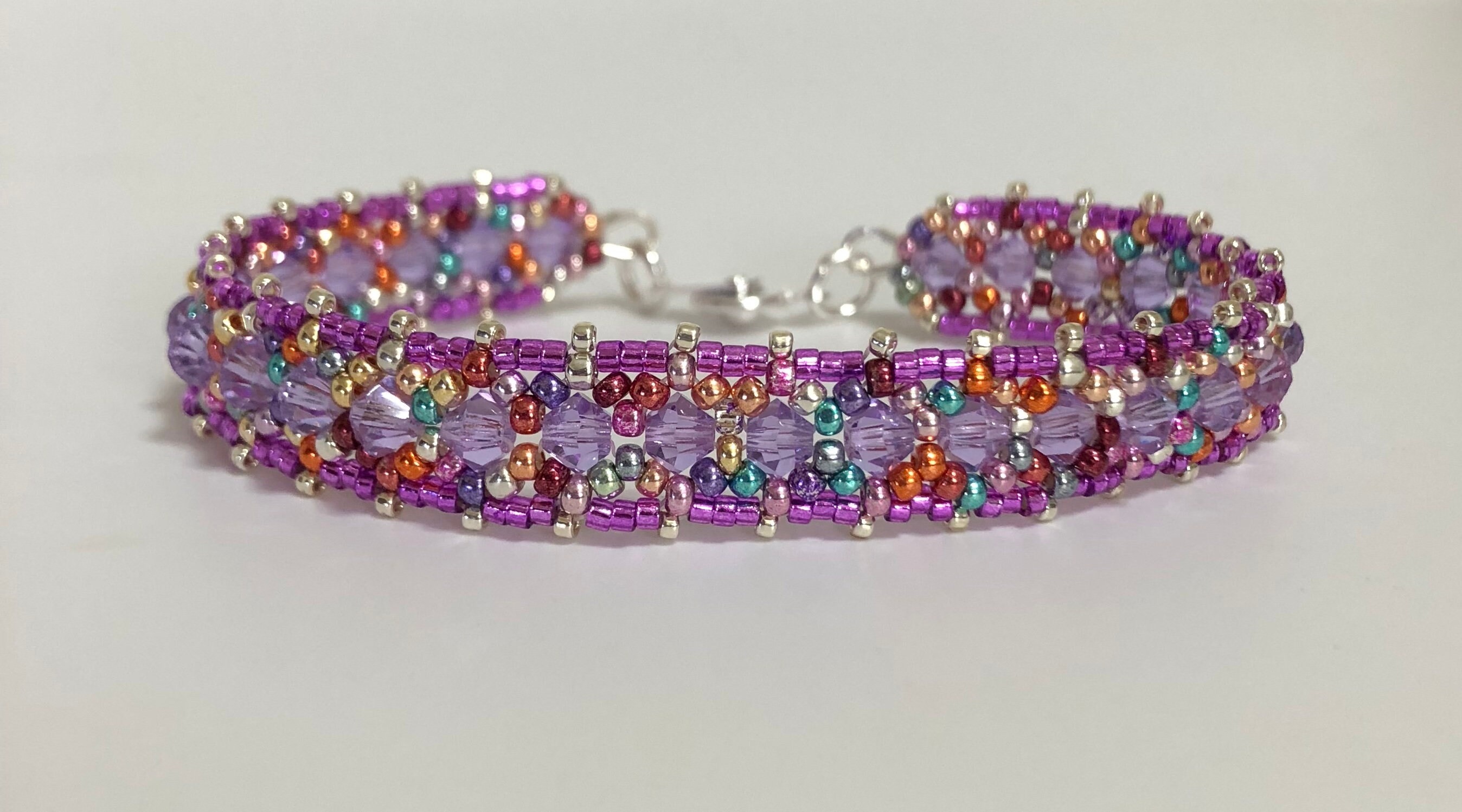 Crystal Lace Bracelet in Assorted Color Choices Etsy
