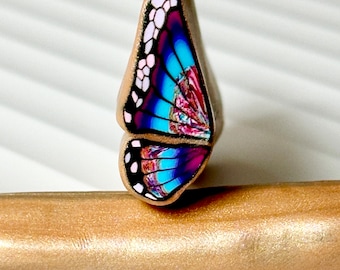 Polymer Clay Pure Delight Butterfly Wing Cane,  Raw Cane, Millefiori, Nail Art