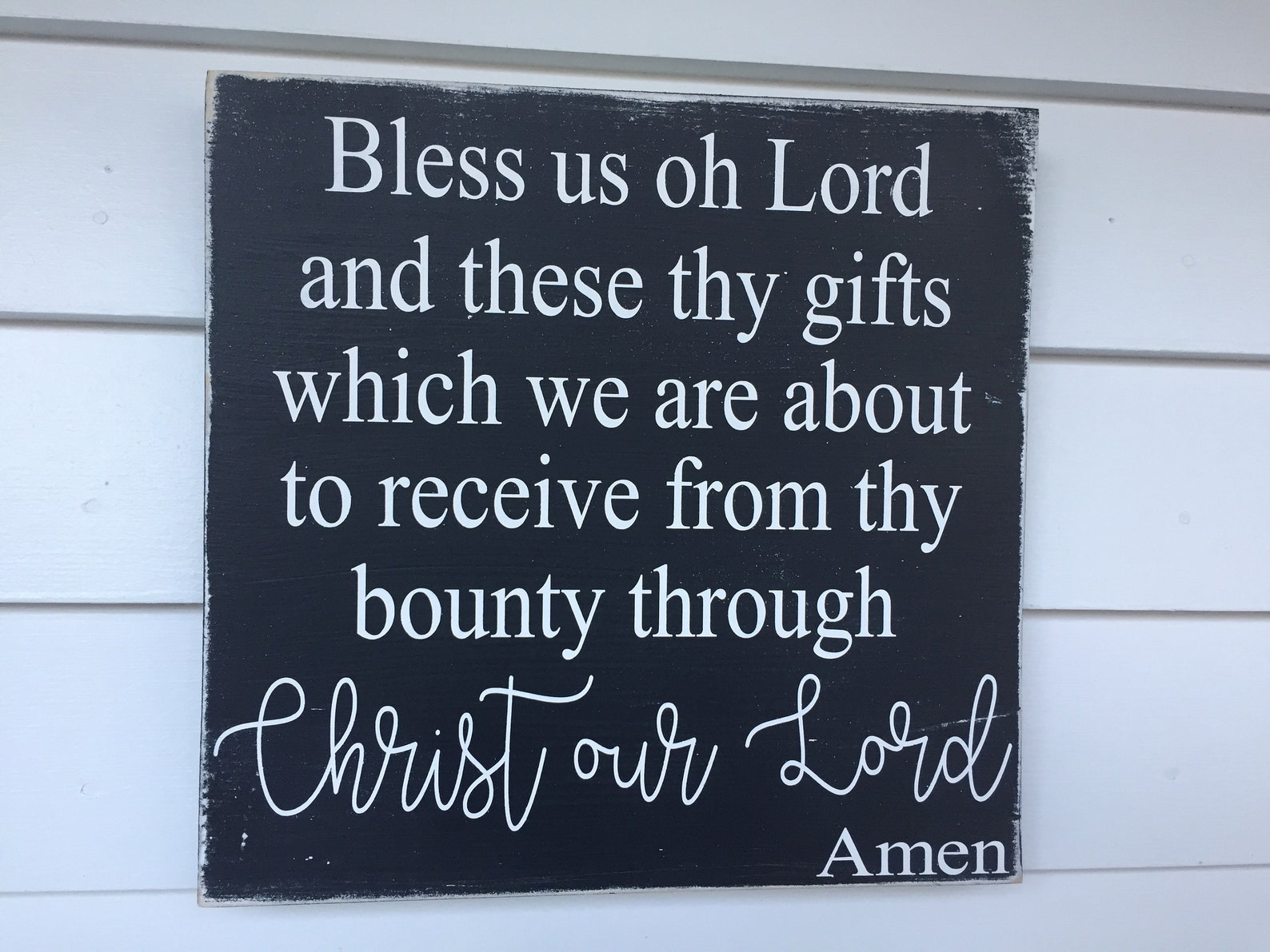 Bless Us Oh Lord and These Thy Gifts Which We Are About to Etsy