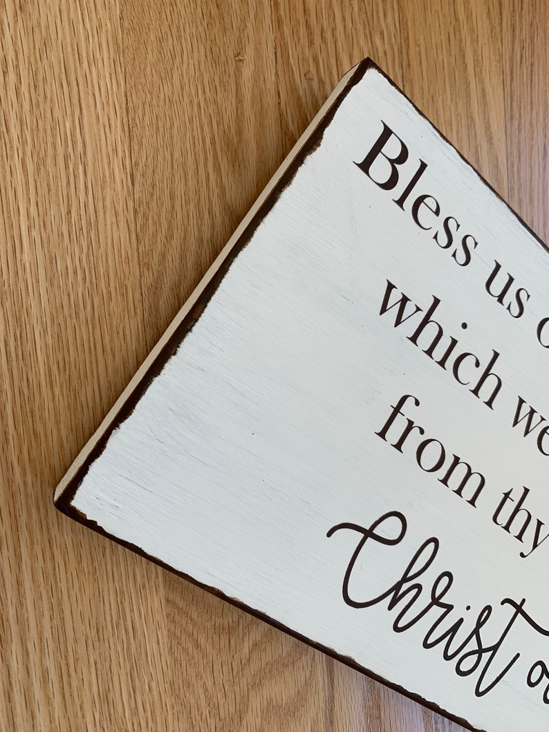 Bless Us Oh Lord and These Thy Gifts Which We Are About to Etsy