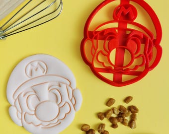 Mario cookie cutter Nintendo gift for loved one, Mario birthday party
