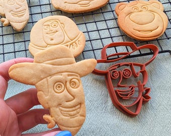 Foremka do ciastek Toy Story Woody: drukowana w 3D foremka do fondantu, prezent do pieczenia Disney Pixar