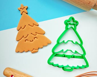 Cute Christmas tree cookie cutter 3D printed fondant cutter