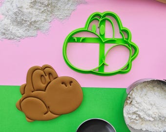 Yoshi cookie cutter Nintendo gift for loved one, Mario birthday party