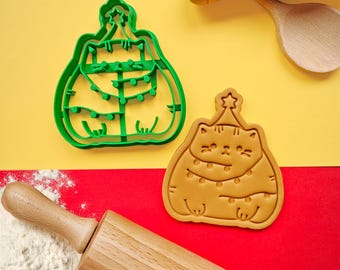 Julgranskatt kakform 3D-printad fondantform