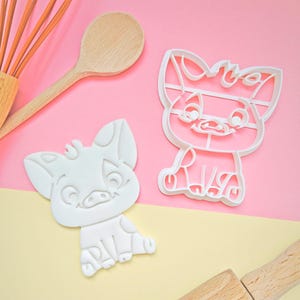 Adorable Pua from Moana Cookie Cutter, Perfect for Disney Fans, 3d printed