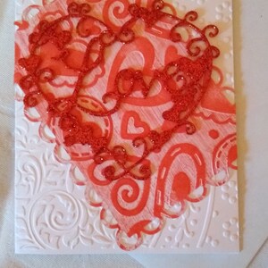 Cartão de amor coração - bilhete de aniversário, dia dos namorados