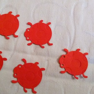 Set 5 coccinelle fustellate - scrapbooking
