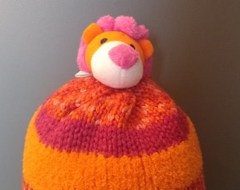 Cappello per bambino/bambina con peluche