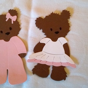 Set 2 orsetti fustellati - scrapbooking