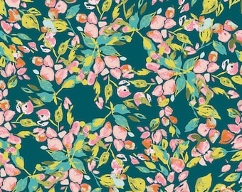 Cotton Fabric - Bougainvillea Evergreen - Sage- Bari J. - Art Gallery Fabrics - OEKO-TEX certified