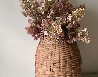 Oakleaf Hydrangea Flower Bouquet, Pink Hydrangea Panicle, 6 Stem Bunch, Floral Centerpiece for Table Décor, Rustic Farmhouse, Cottage Chic
