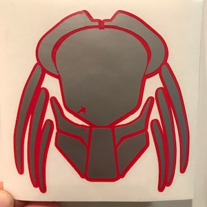 Large Predator helmet vinyl decal