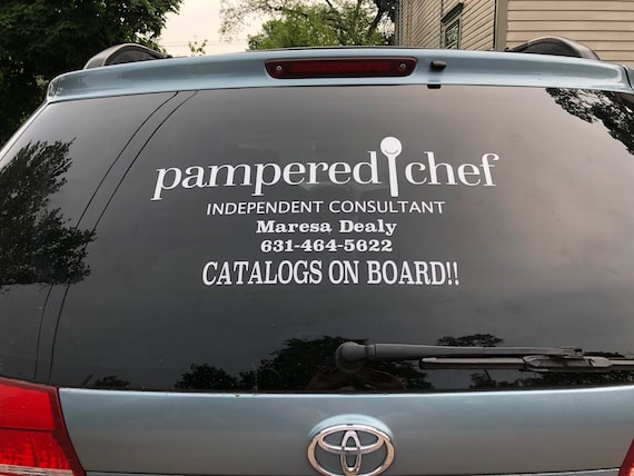 strijd adverteren Algebraïsch Buy Pampered Chef Auto Stickers Online in India - Etsy
