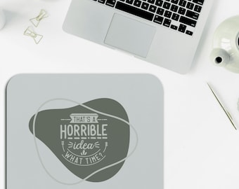 Funny Office Mouse Pad - Quirky Gift for Entrepreneurs, Humor Desk Accessory, Work From Home Essential, Inspirational Office Decor