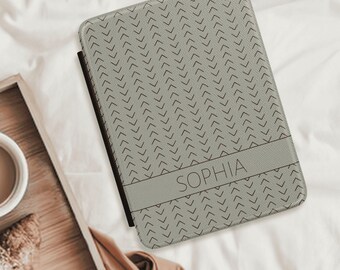Kindle Paperwhite Case 12th Gen 7", Custom Name, Mudcloth Inspired Pattern, Fits Kindle Colorsoft