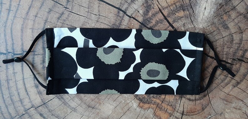 Washable Handmade Face mask with Marimekko fabric from Finland image 5