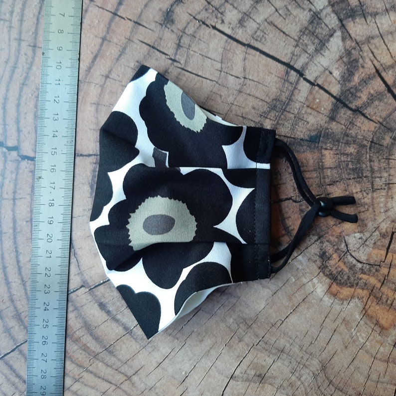 Washable Handmade Face mask with Marimekko fabric from Finland image 1