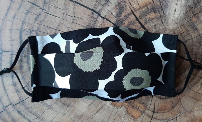 Washable Handmade Face mask with Marimekko fabric from Finland image 3