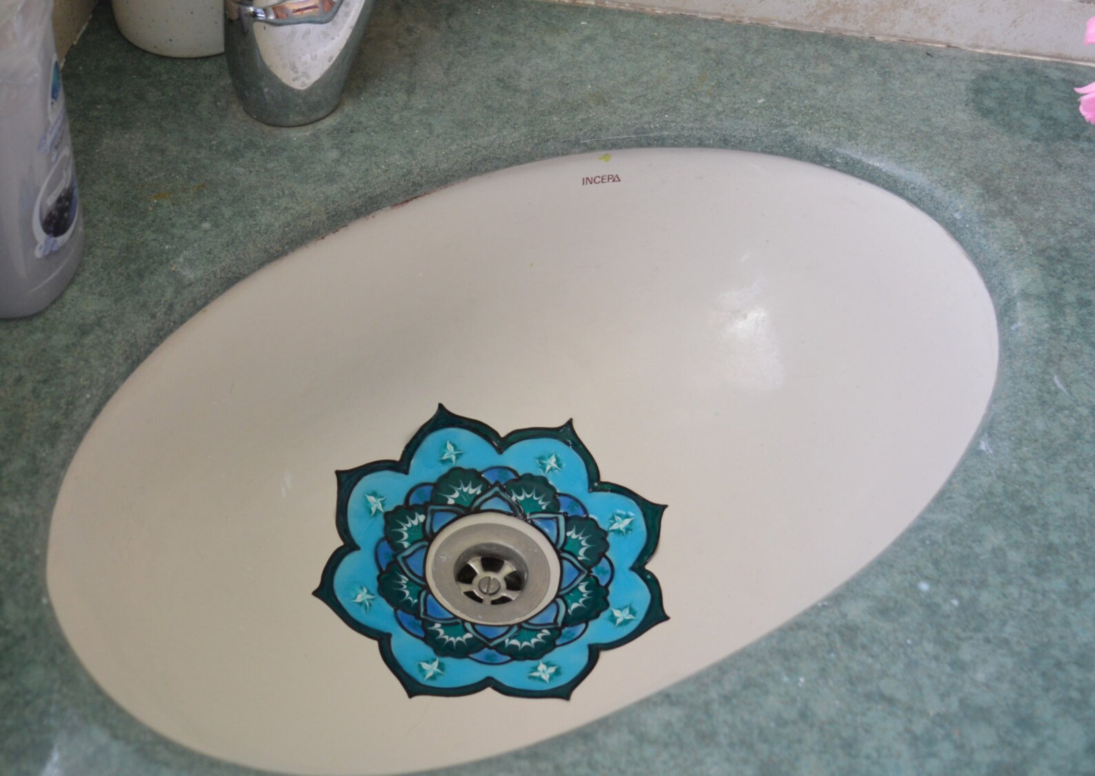 Sink Mandala Decal Design Sink Bathroom Decoration Unique Etsy