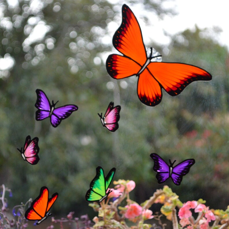 Butterfly Decal Butterfly Stickers Butterfly Mirror Window Etsy
