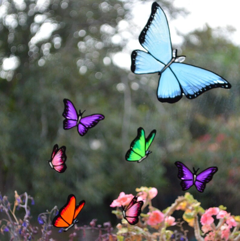 Butterfly Decal Butterfly Stickers Butterfly Mirror Window Etsy