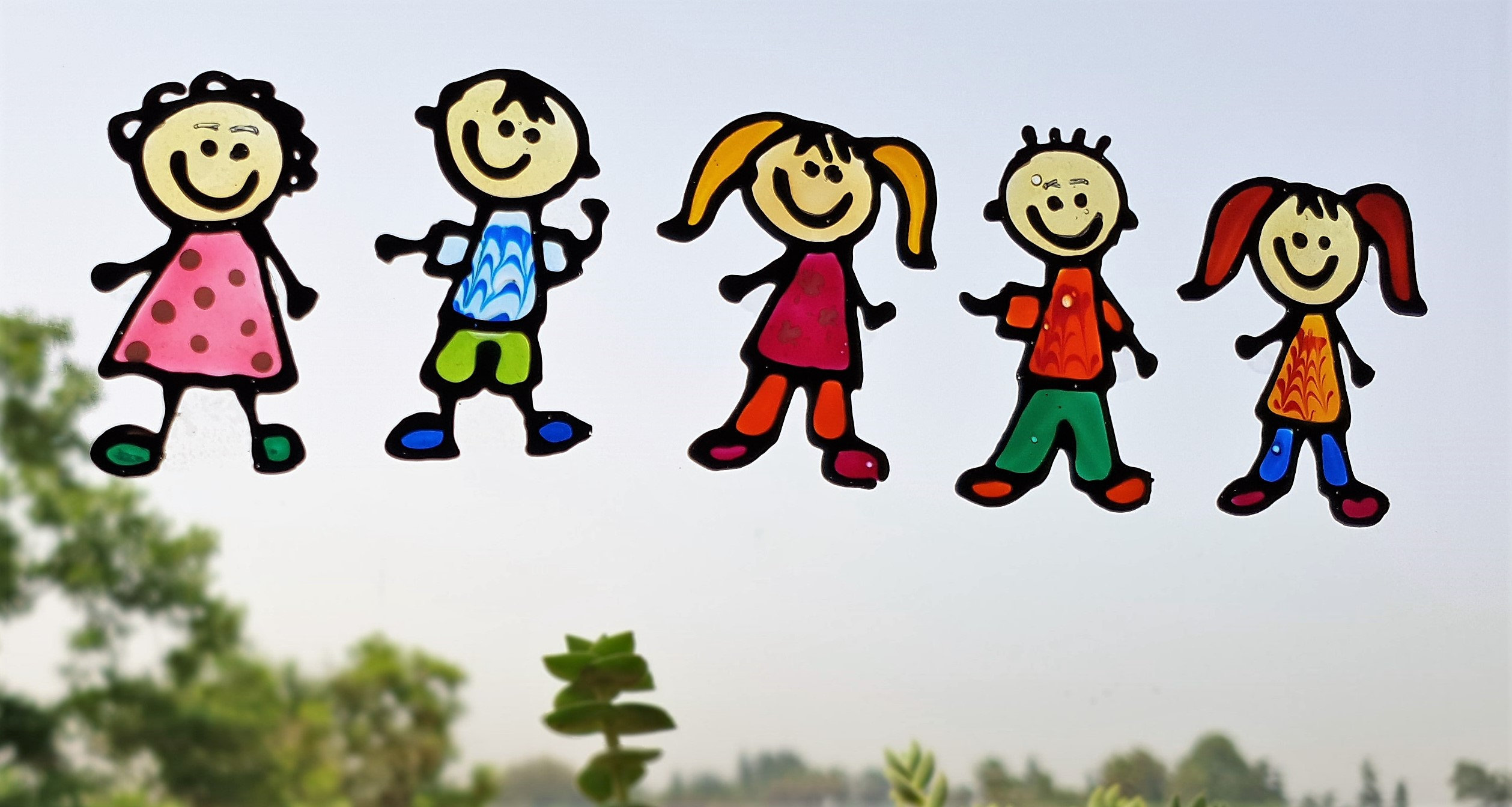 Kids Children Window Decals Funny Window Decoration Boys Etsy