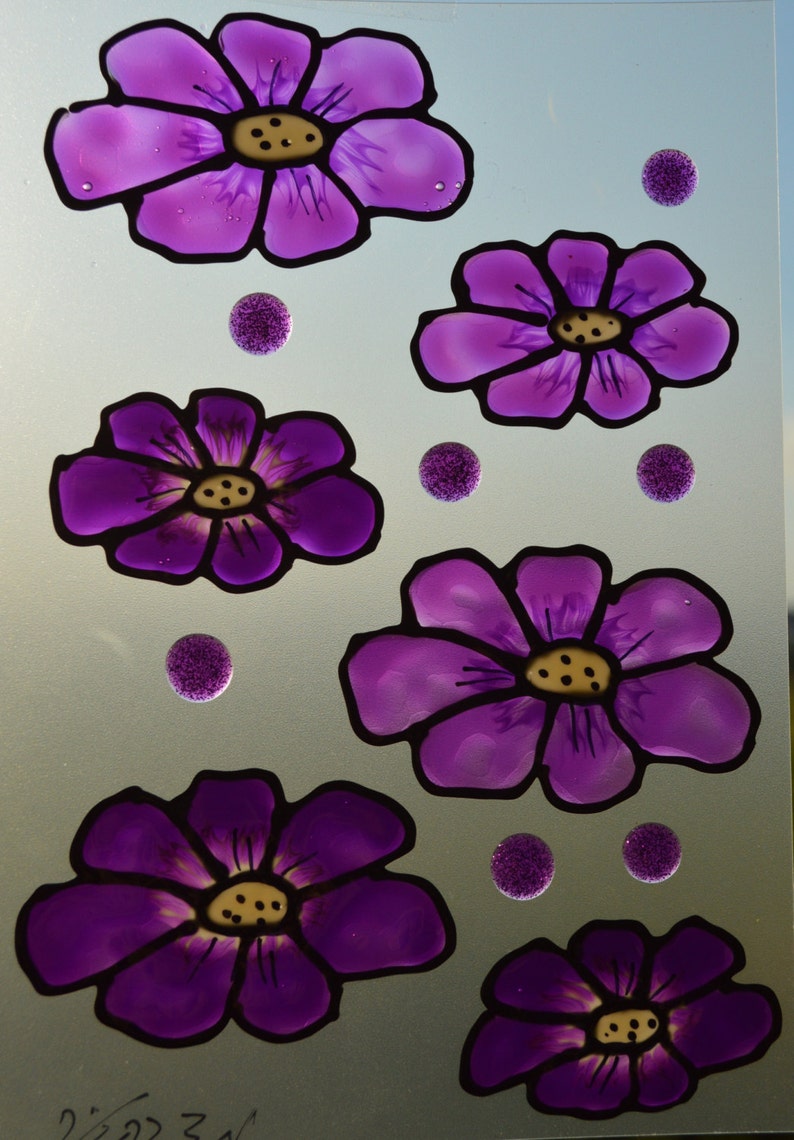 Flower Decal Housewarming Gift Ideas Glass Door Decal Etsy