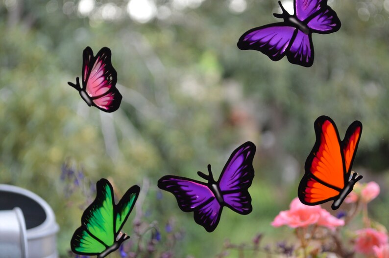 Butterfly Decal Butterfly Stickers Butterfly Mirror Window Etsy