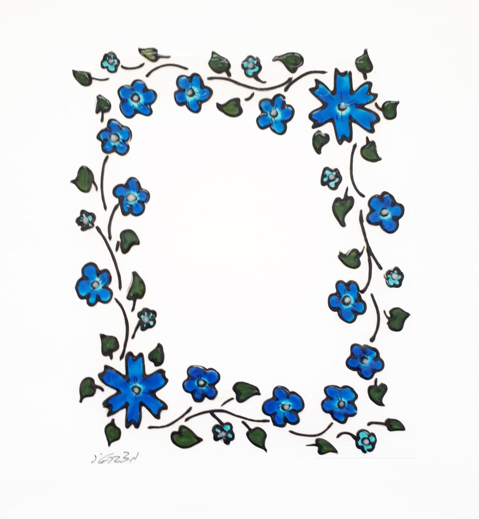 Flower sticker for mirror and window self adhesive decal Etsy