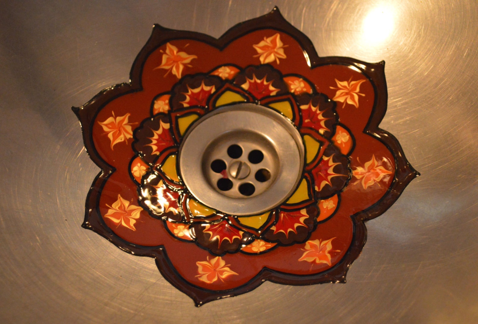 Sink Art Decal Bathroom Decor Sink Hand Painted Sticker Etsy