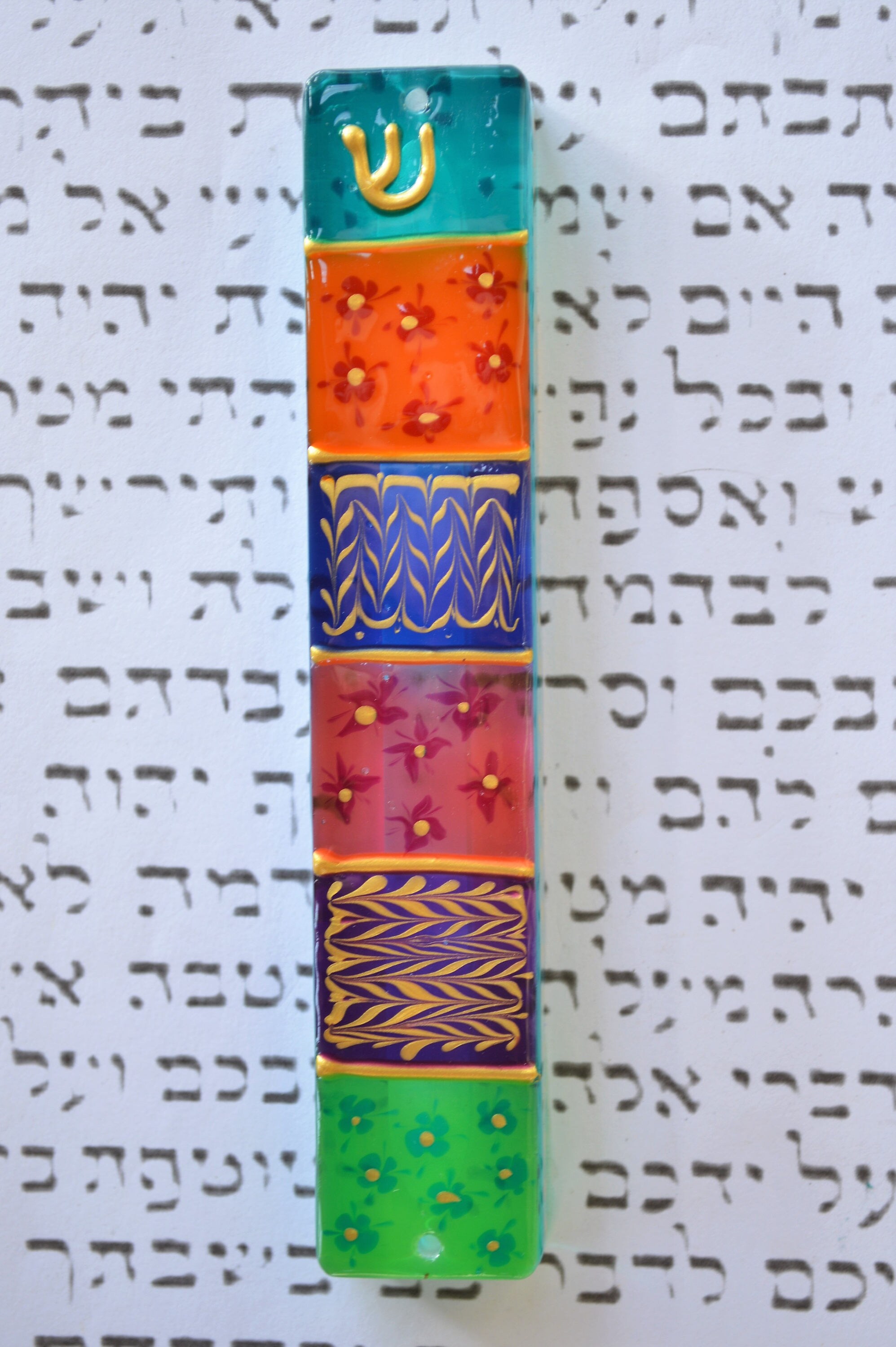 Contemporary unique Mezuzah case fits 3.9 and Etsy