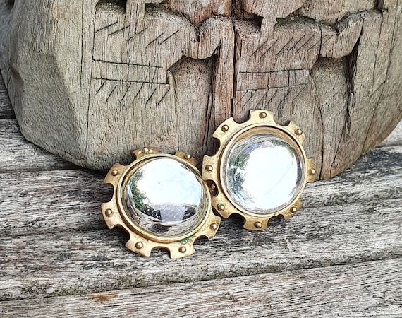 Farah Lister London Clip On Earrings, Vintage Stat