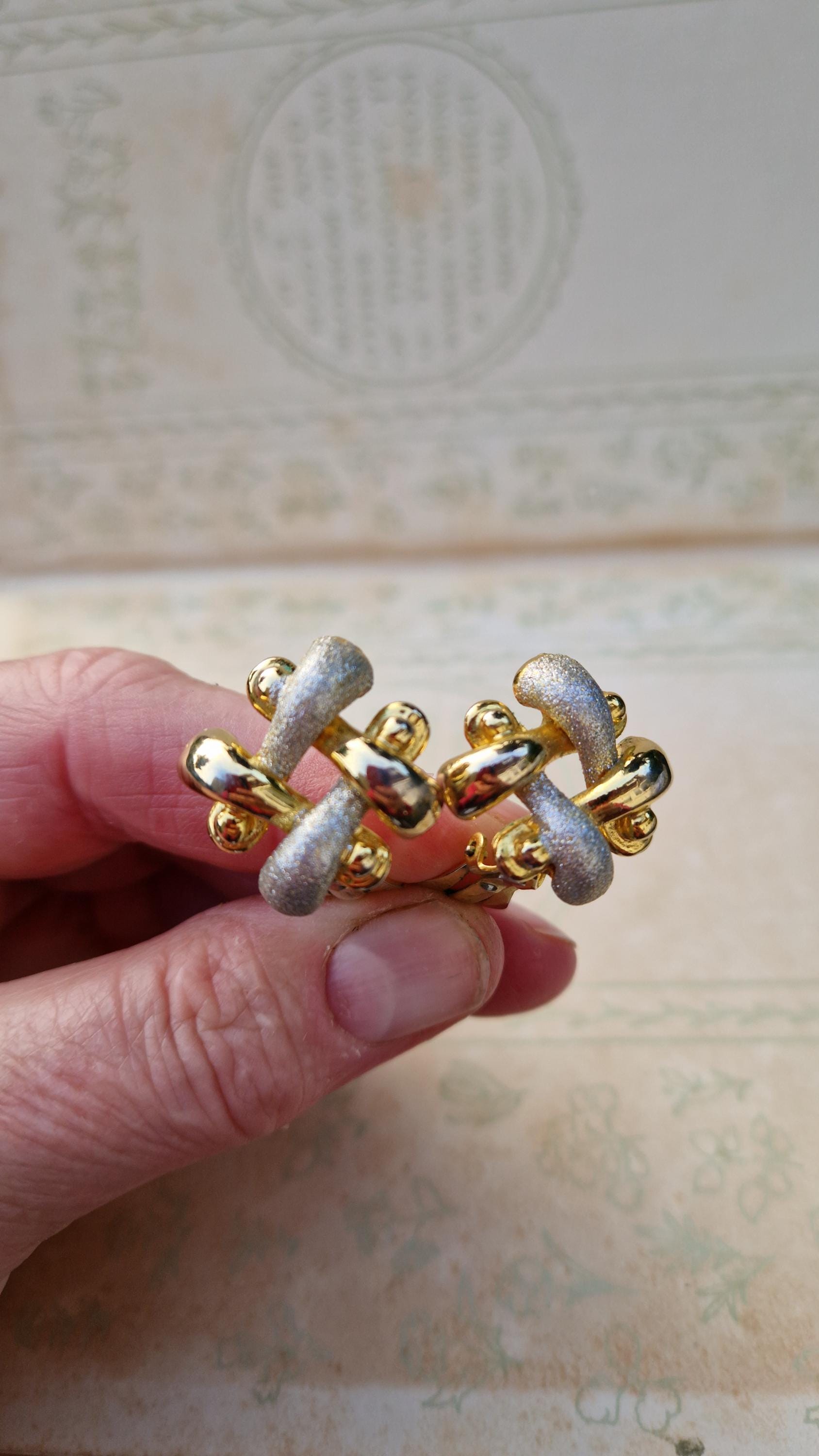 Boucles D'oreilles Clips Vintage Grossé - Années 80/90 - Occasion - Bijou Rétro