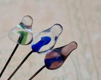 Vintage hoedenspelden van geblazen glas – midden van de eeuw modern, set van 3