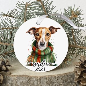 Whippet christmas sale decoration
