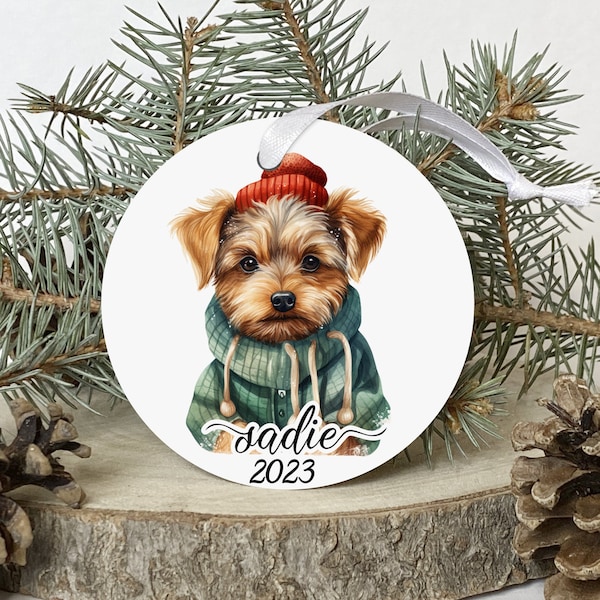 Yorkiepoo Christmas Ornament, Personalized Christmas Tree Ornament for Dogs, Gifts for Pets, Gifts for Dog Lovers