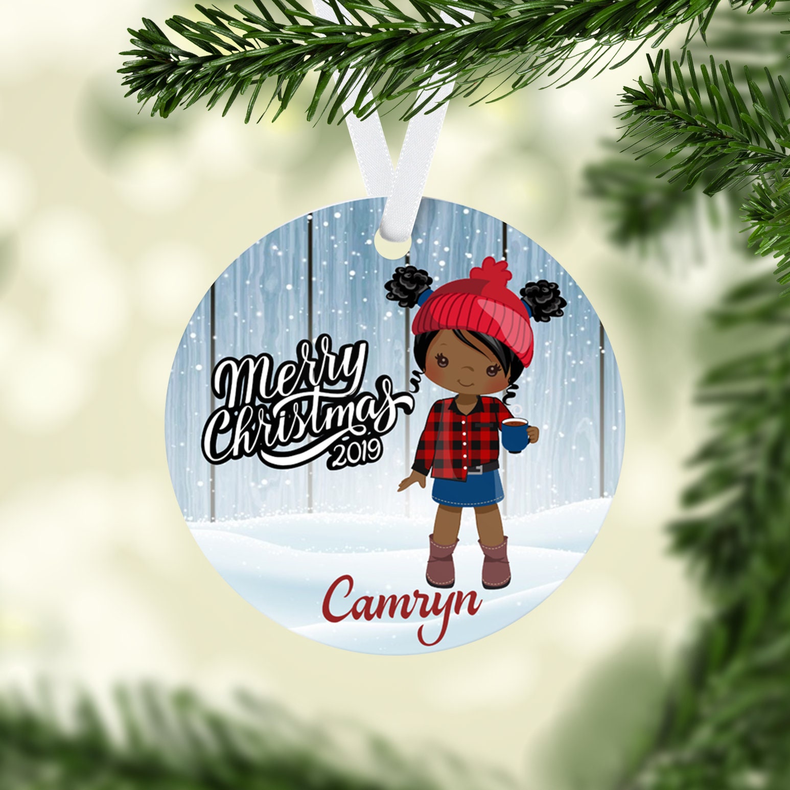 Little Girl Christmas Ornament Kids Ornaments Christmas Tree Etsy