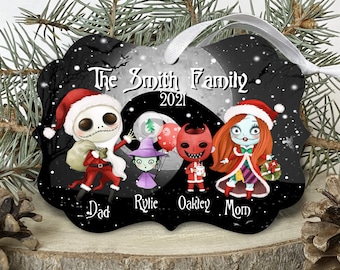Nightmare before christmas family ornament Clearance